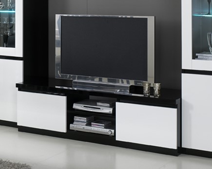 De Riland TV-kast in wit/zwart bij A-Meubel