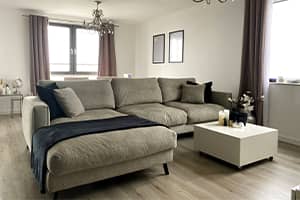 prachtige grijze loungebank in moderne woonstijl voordelig bij ameubel