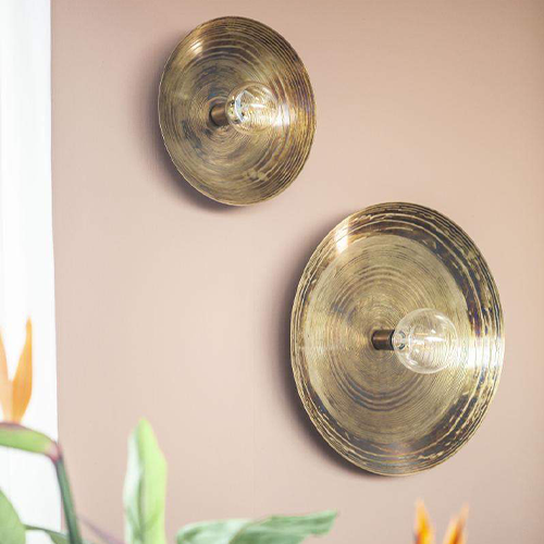 Horus goud wandlamp industrieel vintage