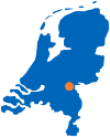 Locatie op kaart Woonwinkel Nijmegen A-Meubel