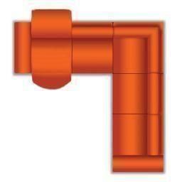 2 Zits met (1X VSL Relaxfunctie) + Hoek + 2 Zits