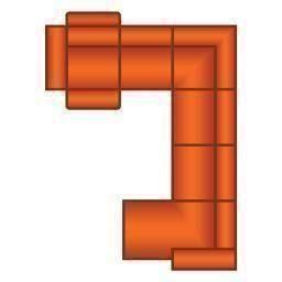 2 Zits (1x Relax VSL Incl. 1X Hoofdsteun) + Hoek + 3 Zits + Longchair