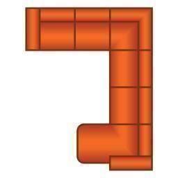 2 Zits + Hoek + 3 Zits + Longchair Rond