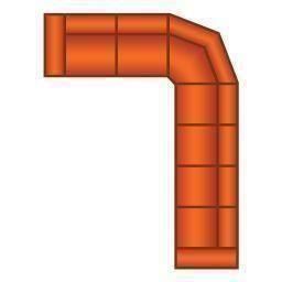 2 Zits + Trapeze Hoek + 4 Zits (2 delig)