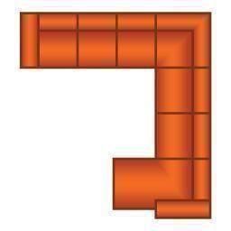 3 Zits (3 delig) + Hoek + 2 Zits (2 delig) + Longchair