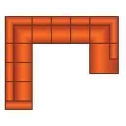 3 Zits (3 delig) + Hoek + 3 Zits (3 delig) + Ottomaan