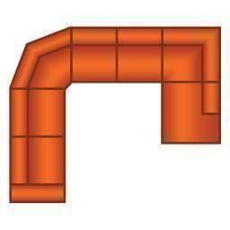 3 Zits (2 delig) + Trapeze Hoek + 2 Zits + Ottomaan