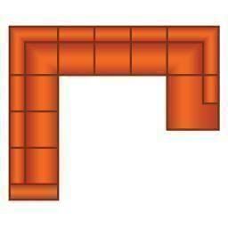 4 Zits + Hoek + 4 Zits + Ottomaan