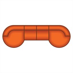 Longchair Rond + 2 Zits + Longchair Rond