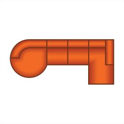 Longchair Rond + 2.5 Zits + Longchair