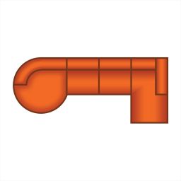 Longchair Rond + 3 Zits + Longchair