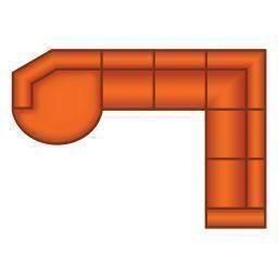 Ottomaan Rond + 3 Zits + Hoek + 2.5 Zits