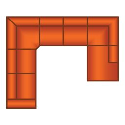 3 Zits + Hoek + 2 Zits + Ottomaan