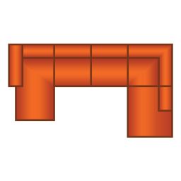 Longchair + 3 Zits + Ottomaan