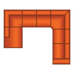 Ottomaan + 2 Zits + Hoek + 3 Zits