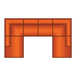 Ottomaan + 2 Zits + Ottomaan