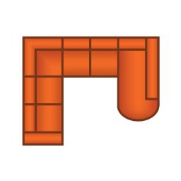 2 Zits + Hoek + 2 Zits + Longchair Rond