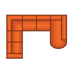 2 Zits + Hoek + 2.5 Zits + Longchair Rond