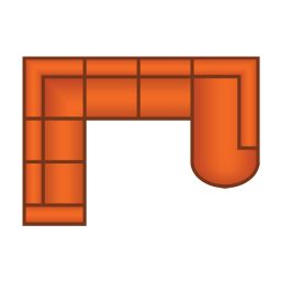 2 Zits + Hoek + 2.5 Zits + Ottomaan Klein Rond