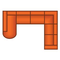 Longchair Rond + 3 Zits + Hoek + 2.5 Zits