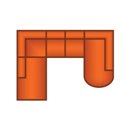 Ottomaan Groot + 2 Zits + Ottomaan Klein Rond