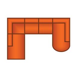 Ottomaan Groot + 2.5 Zits + Ottomaan Klein Rond