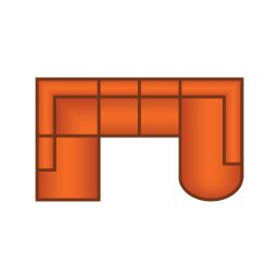 Ottomaan Klein + 2 Zits + Ottomaan Klein Rond