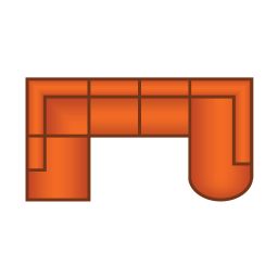 Ottomaan Klein + 2.5 Zits + Ottomaan Klein Rond