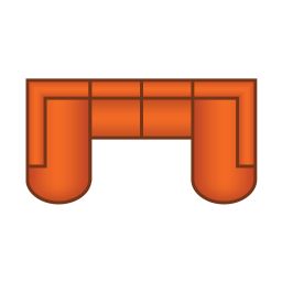 Ottomaan Klein Rond + 2.5 Zits + Ottomaan Klein Rond