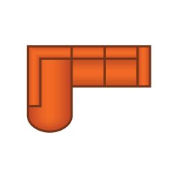 Ottomaan Klein Rond + 2.5 Zits