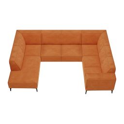 Ottomaan + 2 Zits + Hoek + 2 Zits