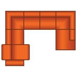 2 Zits (1x Relax) + Hoek + 3 Zits + Ottomaan