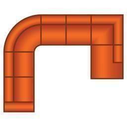 2 Zits + Hoek Rond + 2 Zits + Ottomaan