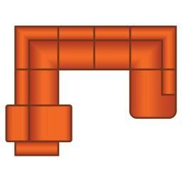 2.5 Zits (1x Relax) + Hoek + 2 Zits + Ottomaan Rond