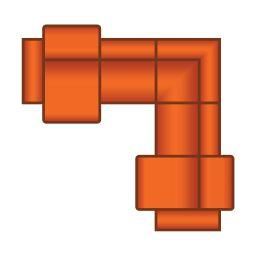 3 Zits (1x Relax) + Hoek + 2 Zits (1x Relax)