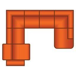 3 Zits (1x Relax) + Hoek + 2.5 Zits + Ottomaan Rond