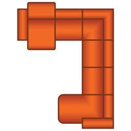 3 Zits (1x Relax) + Hoek + 3 Zits + Longchair Rond