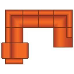 3 Zits (1x Relax) + Hoek + 3 Zits + Ottomaan