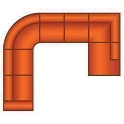 3 Zits + Hoek Rond + 2 Zits + Ottomaan