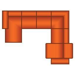 Longchair Klein + 2.5 Zits + Hoek + 2 Zits (1x Relax)