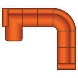 Longchair Rond + 2 Zits + Hoek Rond + 3 Zits