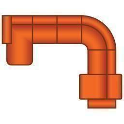 Longchair Rond + 3 Zits + Hoek Rond + 3 Zits (1x Relax)