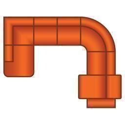 Ottomaan Rond + 2 Zits + Hoek Rond + 2.5 Zits (1x Relax)