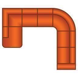 Ottomaan Rond + 2 Zits + Hoek Rond + 3 Zits