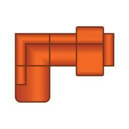 Ottomaan Rond + 2.5 Zits (1x Relax)