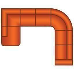 Ottomaan Rond + 3 Zits + Hoek Rond + 2 Zits