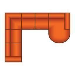 2 Zits + Hoek + 2 Zits + Longchair Rond