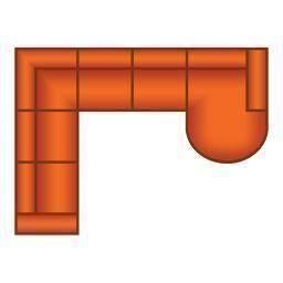 2 Zits + Hoek + 3 Zits + Longchair Rond