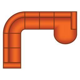 2 Zits + Hoek Rond + 2.5 Zits + Longchair Rond