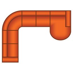 2.5 Zits + Hoek Rond + 3 Zits + Longchair Rond